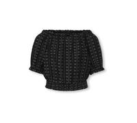 ONLY GIRLS Blusa 'KOGBoletta' negro / blanco 164 negro / blanco