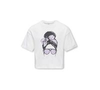 ONLY GIRLS Camiseta lila oscuro / negro / blanco 146-152 EUR