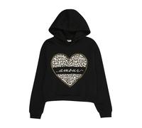 ONLY GIRLS Sudadera 'KOGCooper' kitt / negro / blanco 122-128 kitt / negro / blanco