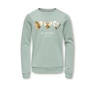 ONLY GIRLS Sudadera oro / verde pastel / blanco 134-140 oro / verde pastel / blanco
