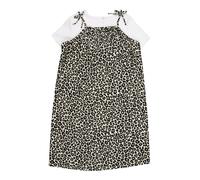 ONLY GIRLS Vestido 'KOGEmmi' ecru / moca / negro / blanco 134-140 ecru / moca / negro / blanco