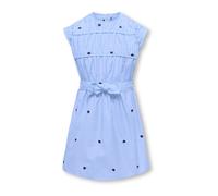 ONLY GIRLS Vestido 'KOGNEW LINA' azul claro / azul oscuro / blanco 146 azul claro / azul oscuro / blanco