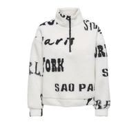 ONLY Half Onlnew Janne L/S Media Zip Box Swt, Cloud Dancer, M para Mujer