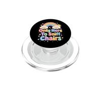 Only Here To Sniff Chairs Pastel Rainbow Cloud PopSockets PopGrip para MagSafe