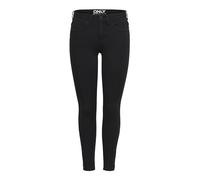 ONLY Jeans Ajustados Tobilleros de Mujer Negro ONLKENDELL Pantalones Vaqueros elásticos Cremallera Bajos, Color:Negro, Talla:M / 32L
