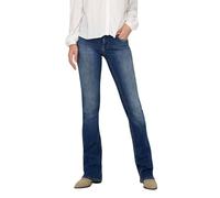 ONLY Onlblush LW Flared Dnm Rea1303 Noos Jeans, Medio Azul Denim, S / 32L para Mujer
