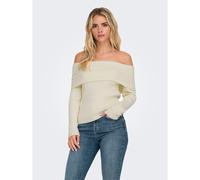 Bestseller A/S ONLKATIA LS Off Shoulder KNT, Color Gris. Detalle: Melange., M