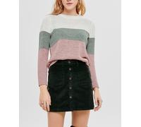 Only Jersey de mujer color block con manga larga. Nude 34 (XS)