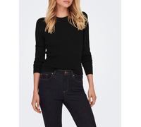 ONLY Onlsally L/S Puff Pullover Knt Noos Suter Pulver, Negro, S para Mujer