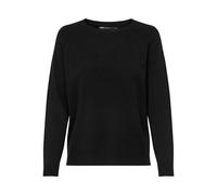 Only Jersey de Punto Femenino Liso, Negro, XS