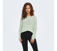 Suéter de Punto básico para Mujer: Jersey de Punto elástico de Manga Larga Cuello Redondo, ONLGEENA., Color:hierbabuena, Talla:M