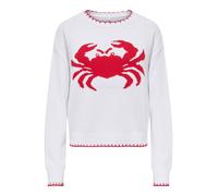 ONLY Jersey 'ONLElise' rojo cereza / blanco S rojo cereza / blanco