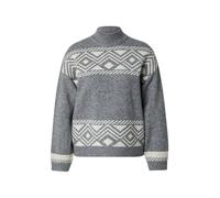 ONLY Jersey 'ONLVICTORIA' gris moteado / blanco S gris moteado / blanco