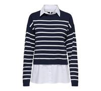 ONLY Jersey para Mujer Onlpayson LS Mix KNT, Azul Oscuro, L