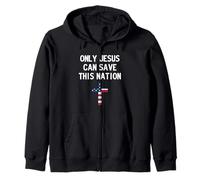 Only Jesus Can Save This Nation Sudadera con Capucha