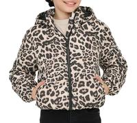 Only & Kids Kogdalia Sht Puffer AOP Jacket OTW Noos Silver Mink, Numeric_140, Silver Mink, Numeric_140
