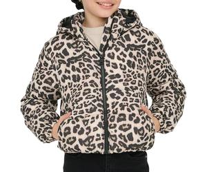 Only & Kids Kogdalia Sht Puffer AOP Jacket OTW Noos Silver Mink, Numeric_158, Silver Mink, numeric_158