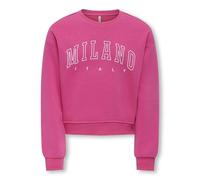 Only & Kids Kogsweat Life LS Crew Ovz Stat SWT Noos, Magenta, 158-164