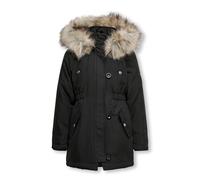 ONLY Kogiris Fur Otw Noos - Parka Parka, Niñas, Negro, 158