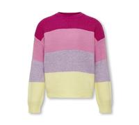 ONLY Kogsandy - Jersey de Punto de Rayas L/S Suéter, Mujer, Fucsia Y Morado, 110-116