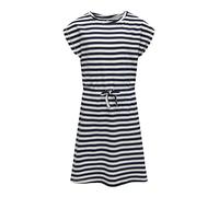 ONLY Konmay S/S Dress Noos Jrs Vestido de Punto, Azul Marino/Rayas: Cloud Dancer, 38 W/36 L para Niñas