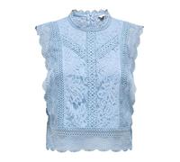 ONLY L Onlkaro S Lace Top Noos Wvn, Soft Chambray, Mujeres