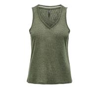 ONLY L Onlpenny S V-Neck Top Jrs, Color Verde Mujeres