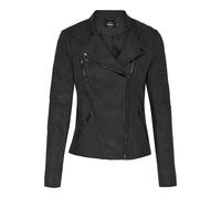 ONLY Leather Look Biker Jacket ONLAVA Leather Look Biker Jacket Black 36 Black 1 36