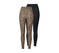 ONLY Leggings 'ONLLIVE LOVE' ecru / brocado / negro, Talla XS