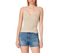 ONLY Onllina S/L Top Knt Noos, Pumice Stone/Detalle: w. Melange, XL Mujeres