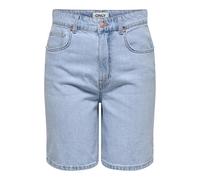 ONLY Long Shorts Onlrobyn HW-Pantalones Cortos Largos Dnm PIM Oy, Mezclilla De Color Azul Claro, M para Mujer