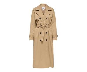 ONLY Long Trenchcoat Onldisa Life CC Otw-Gabardina Larga, Tannin, M Mujeres