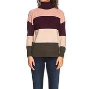 Only Maglia Kaysa Bordeaux Maxi Dolcevita a Righe 15186680