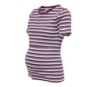 Only Maternity Camiseta 'OLMVal' azul claro / rojo vino / blanco L EUR
