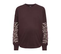 Only Maternity Sudadera 'OLMAlexa' ciruela / talco / blanco M ciruela / talco / blanco