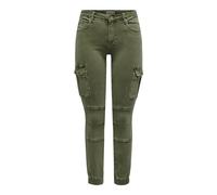 Only Missouri - Pantalones Cargo Ajustados con puños en el Tobillo, Calamata., 34W / 34L