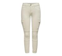 Only Missouri - Pantalones Cargo Ajustados con puños en el Tobillo, Piedra Pumice., 36W / 32L