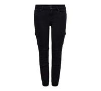 Only Onlmissouri Reg Ankl Cargo Pant Pnt Noos Pantalones, Black/Wash:Black Washed, 40W / 32L FR/ES para Mujer