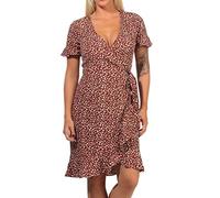 ONLY Mujer 15206407 Vestido Not Applicable, AOP: Two Tone Flower Wax Henna, 34