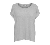 ONLY Mujer Camiseta Básica Cuello Redondo Manga Corta Top Sólido Superior