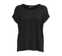 ONLY Mujer Camiseta Básica Cuello Redondo Manga Corta Top Sólido Superior