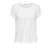ONLY Mujer Camiseta Básica Cuello Redondo Manga Corta Top Sólido Superior