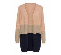 ONLY Mujer Chaqueta Larga de Punto con Bolsillos Elástico Cárdigan Informal Abierto Manga Larga Básico ONLREINA., Color:Rosa, Talla:S