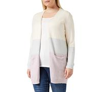 Only Mujer Long Knitted Cardigan Cárdigan,Multicolor (Ecru/Stripes/Jadelite/Wood Rose),XS