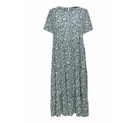 Only Mujer Onlabigail Life S/S Midi Dress Wvn Noos Vestido,Azul (Night Sky/Aop/Abigail Mini Flowers),36