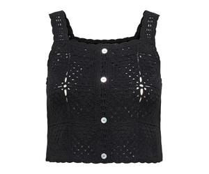 ONLY Mujer Onlamari S/L Top JRS, Negro, L