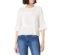 Only Mujer Onlanemone 3/4 Flaired Top Noos Wvn Top,Cloud Dancer,36