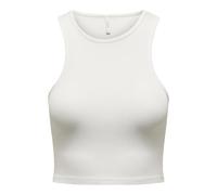 ONLY Mujer Onlbelia S/L Crop Top JRS Noos, Cloud Dancer, XS