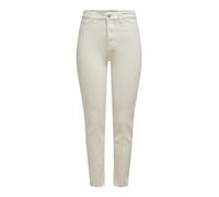 Only Mujer Onlemily Life HW St Raw Crpank Col Noos Jeans Not Applicable, Ecru, 29/32