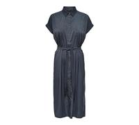 ONLY Mujer Onlhannover S/s Shirt Dress Noos Wvn Vestido Casual Not Applicable, India Ink, 42